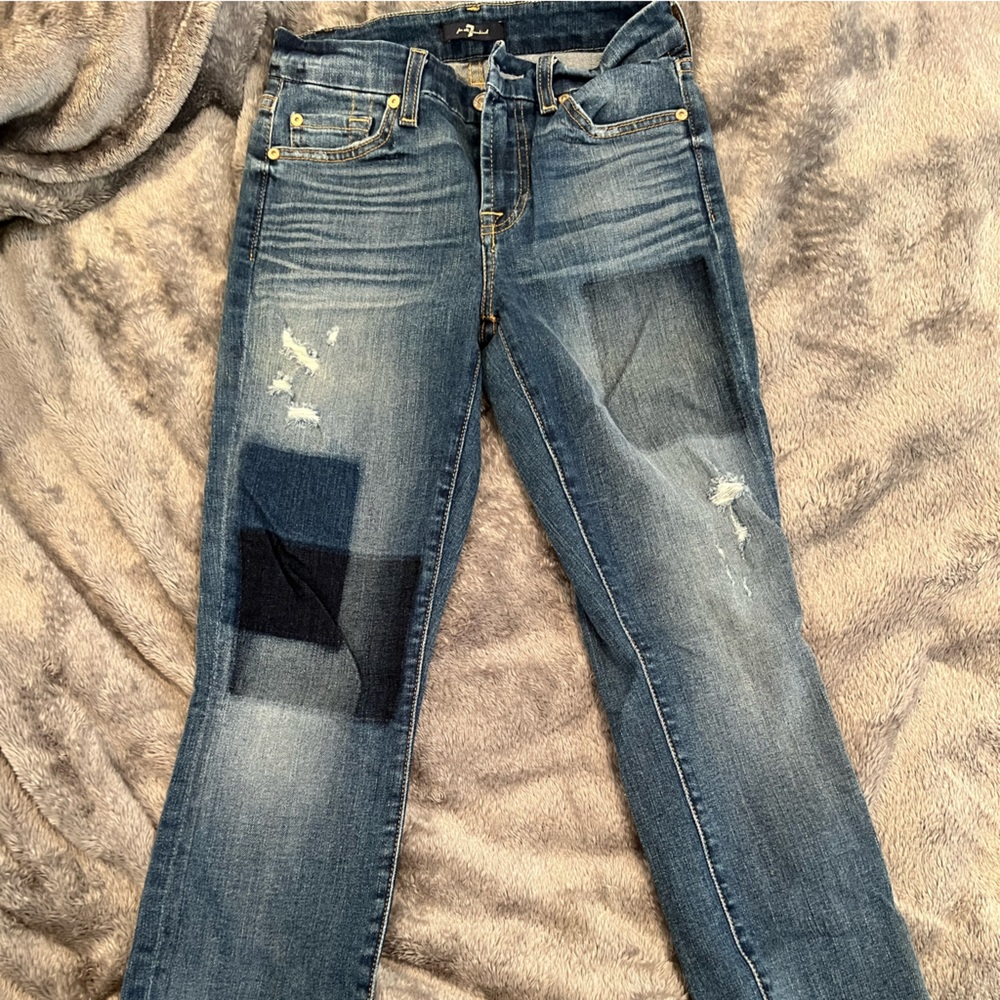 Patchwork Skinny Jeans